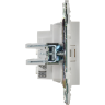 Розетка IEK SKANDY SK-R02W без заземления без защитных шторок 10А арктический белый SK-R10-10-K01